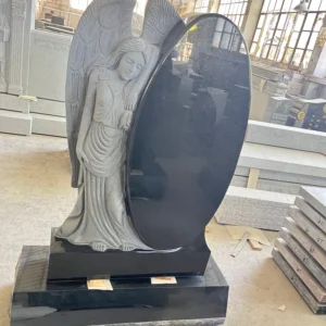 black standing 3d angel