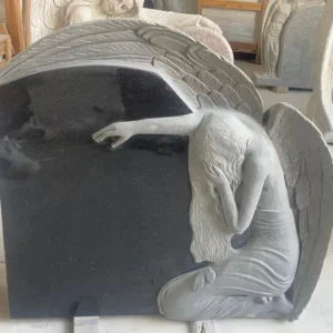 black weeping angel gravestone