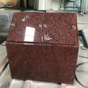 indian red grainte cremation pedestal