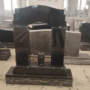 black square column upright gravestone