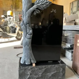 granite ancient tree headstone